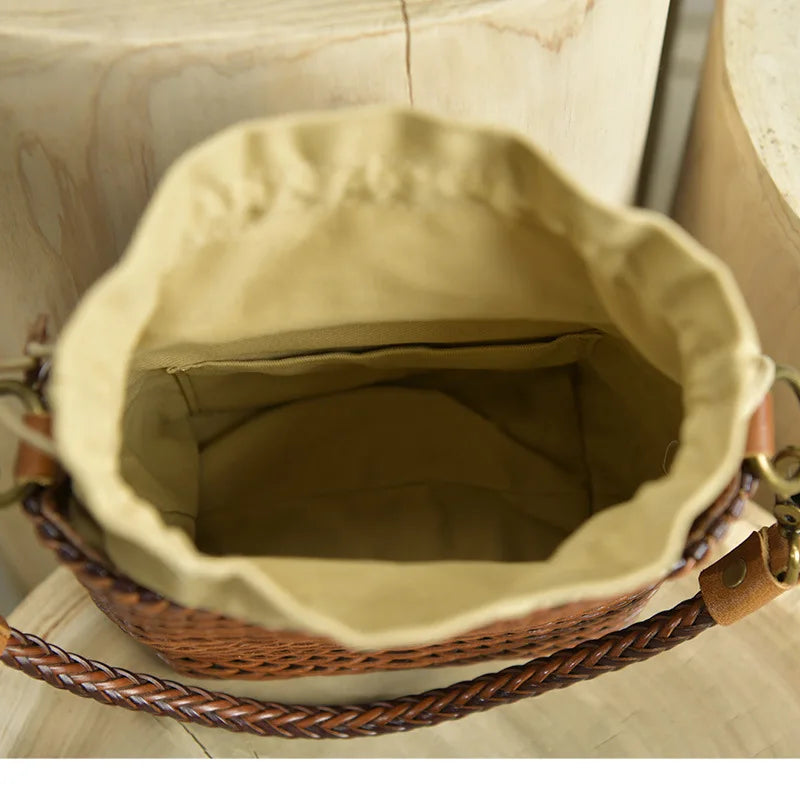 Retro Handwoven Crossbody Bag