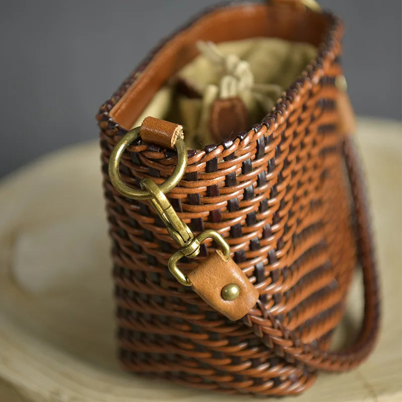 Retro Handwoven Crossbody Bag