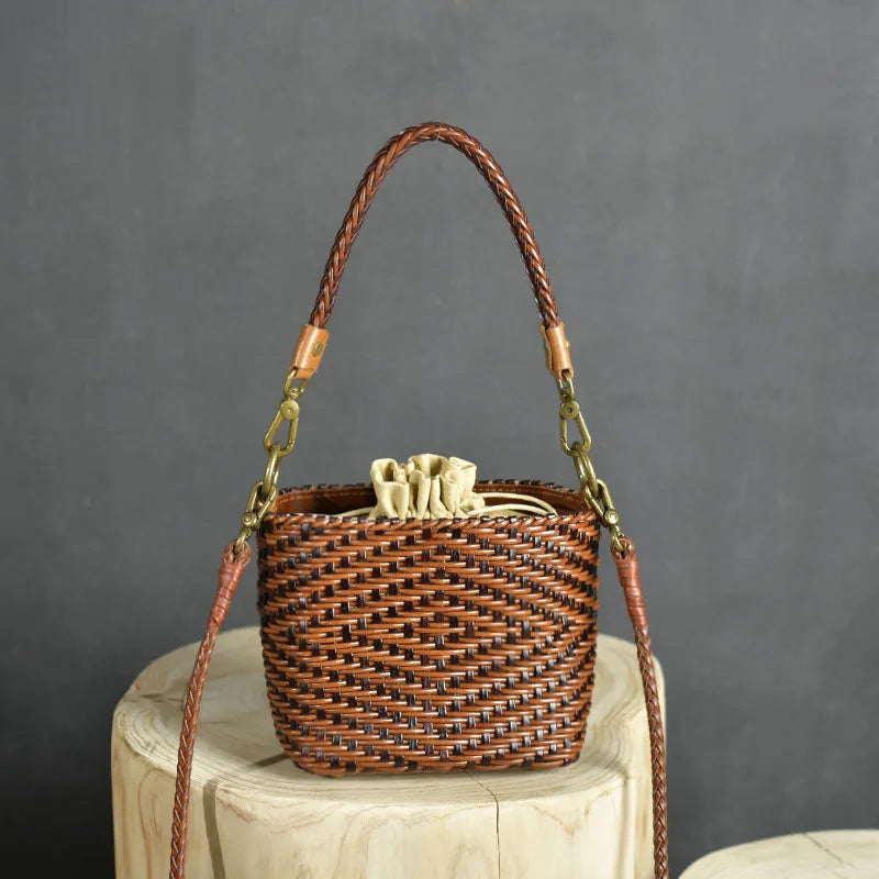 Retro Handwoven Crossbody Bag