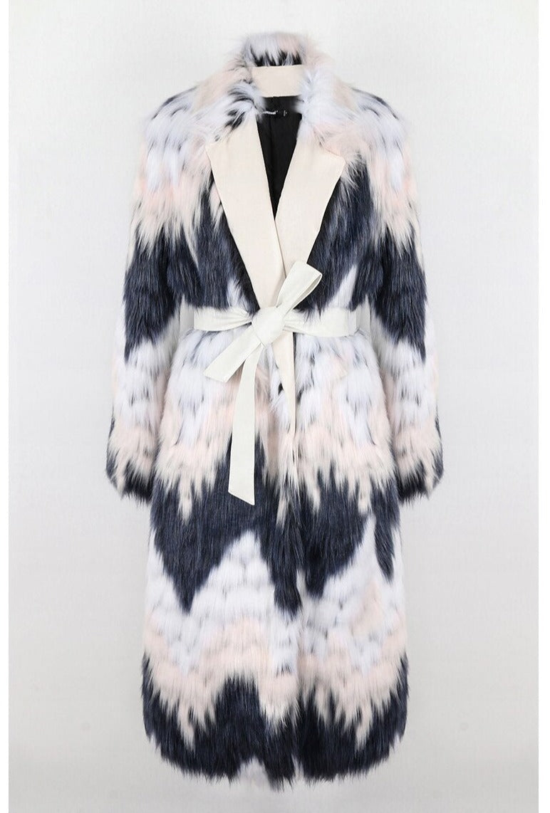 Fluffy Faux Fur Winter Overcoat