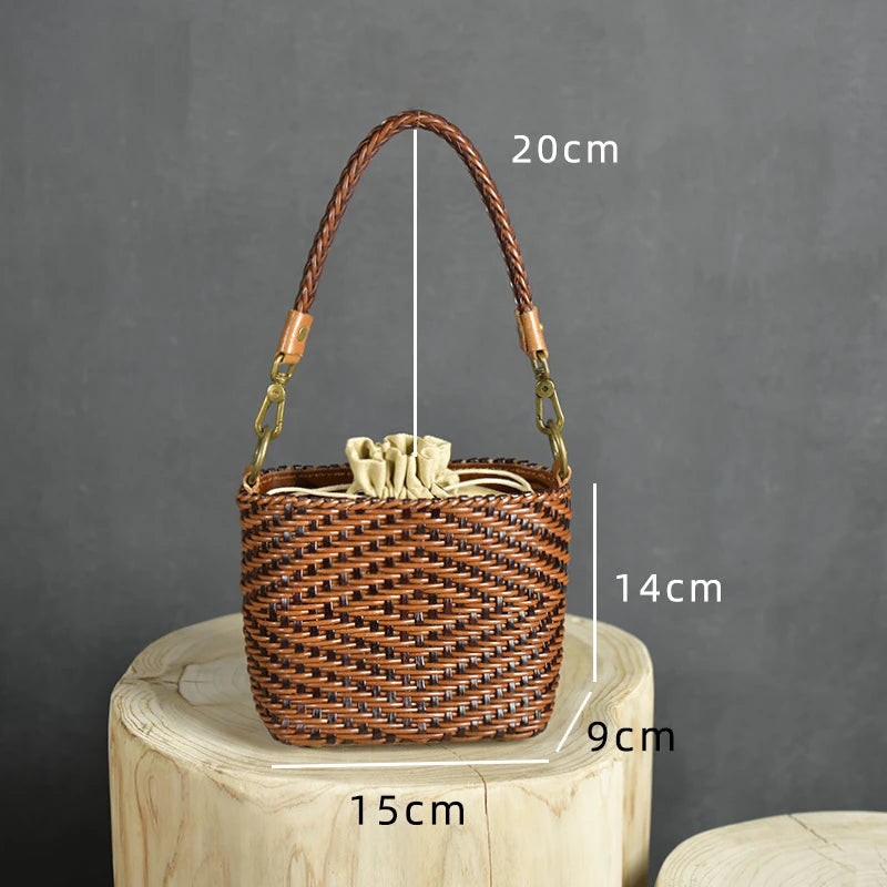 Retro Handwoven Crossbody Bag