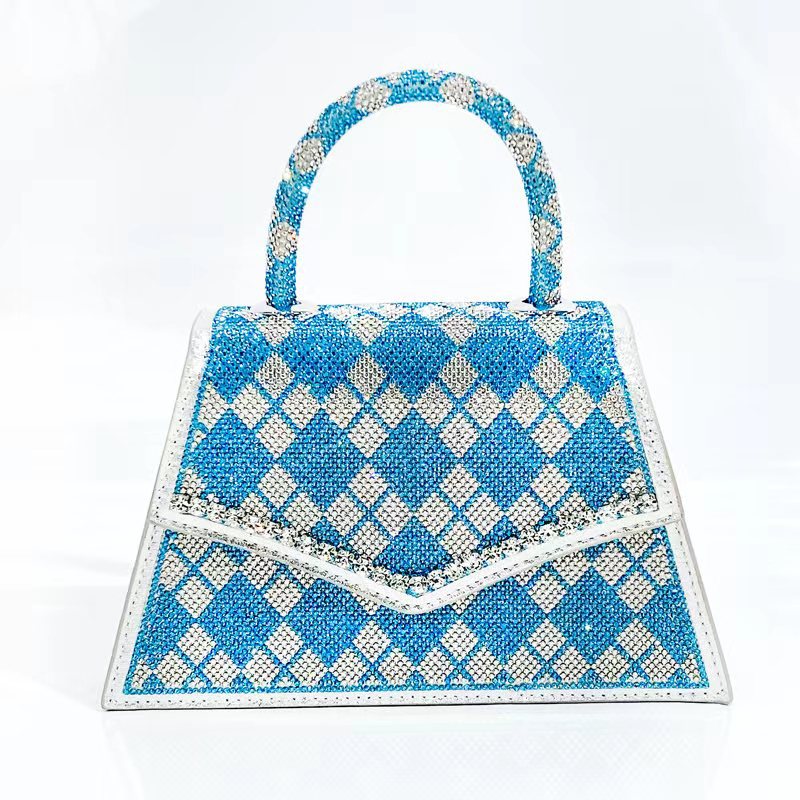Stylish Rhinestone Clutch Bag with Shoulder Strap