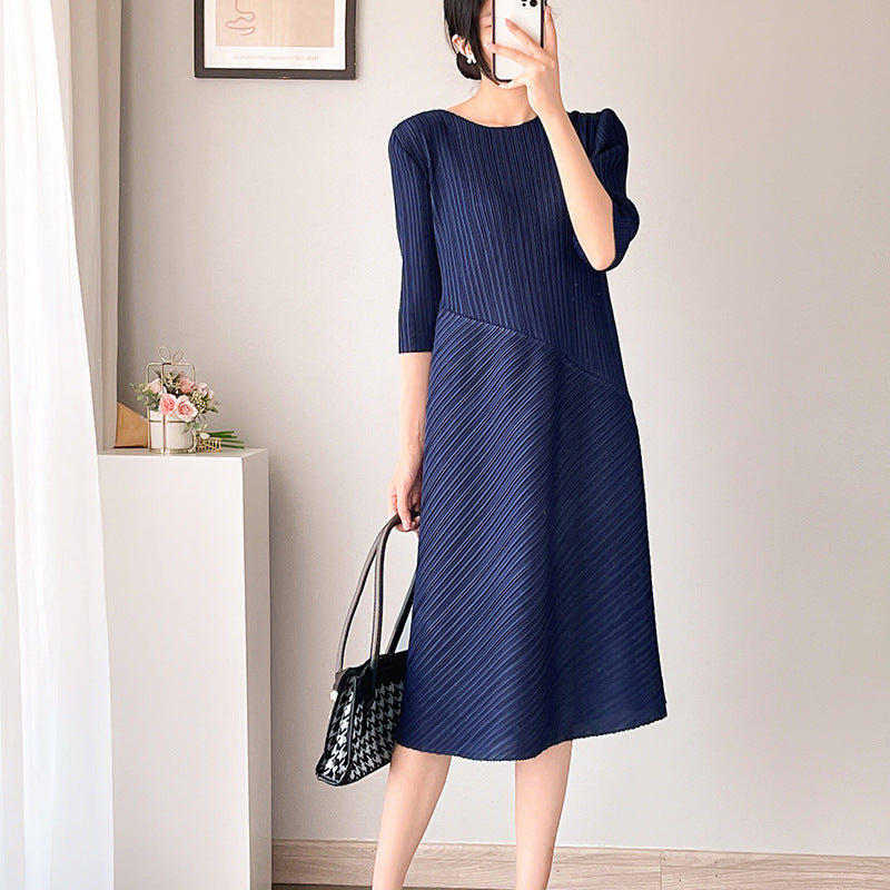 Miyake Pleated Irregular Pleats Dress