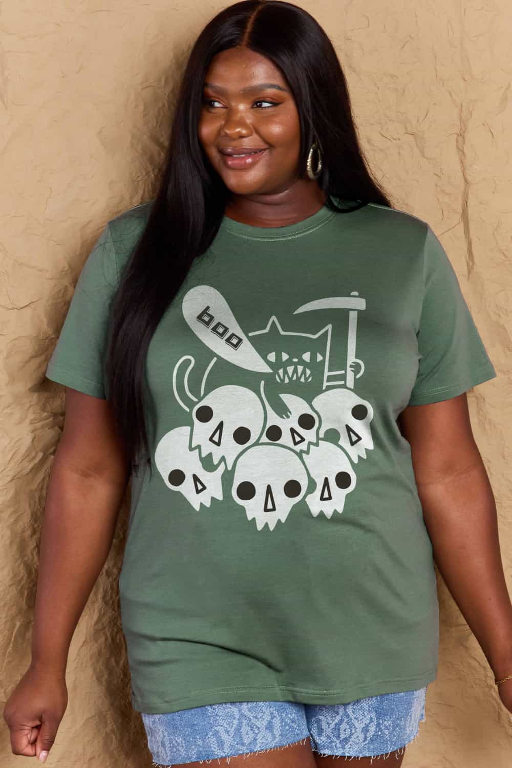 Graphic BOO Cotton T-Shirt