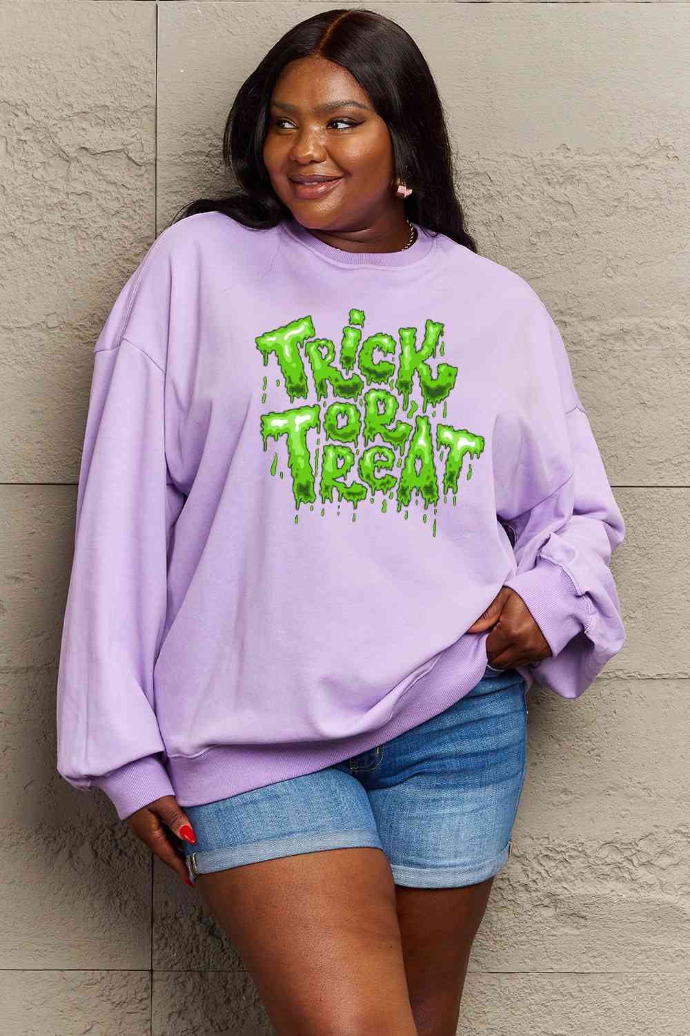 TRICK OR TREAT Graphic Sweatshirt