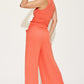 Ribbed Tank and Wide Leg Pants Set