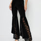 High Waist Lace Flare Pants