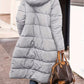 Plus Size Zip Up Sherpa Hooded Coat