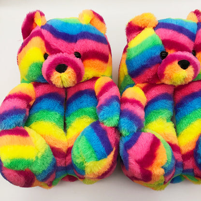 Teddy Bear Plush Warm Indoor Slippers