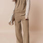 Square Neck Wide Strap Overalls