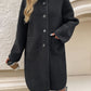 Button Up Long Sleeve Coat