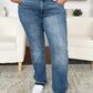 Judy Blue Mid Rise Release Hem Jeans