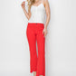 RISEN Mid Rise Step Hem Cropped Pants