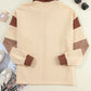 Collared Neck Long Sleeve Sweatshirt