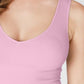 Ribbed Wide Strap Crop Seamless Tank