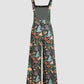 Floral Wide Leg Overalls