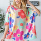 Floral Waffle Oversize T-Shirt