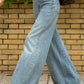 Wide Leg Jeans with Pockets