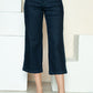 Judy Blue Side Seam Braid Detail Crop Wide Leg Jeans