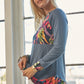 Tropical Print Long Sleeve T-Shirt