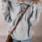 Drawstring Pocketed Long Sleeve Hoodie