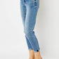 Judy Blue Cuffed Hem Low Waist Slim Jeans