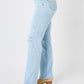 Judy Blue Full Size High Waist Distressed Straight Jeans