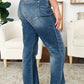 Judy Blue Mid Rise Release Hem Jeans