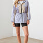 Color Block Collared Wind Breaker Jacket