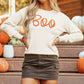 BOO Round Neck Long Sleeve Sweater