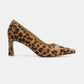 Faux Suede Leopard Point Toe Pumps