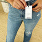 Judy Blue Mid Rise Destroyed Hem Distressed Jeans