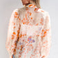 Printed Collared Neck Long Sleeve Shirt