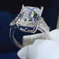 10 Carat Moissanite 925 Sterling Silver Ring