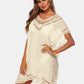 Cutout V-Neck Short Sleeve Cover-Up