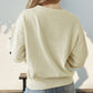 Heart Round Neck Long Sleeve Knit Top