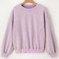 Round Neck Long Sleeve Sweatshirt