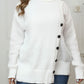 Plus Size Turtleneck Long Sleeve Sweater