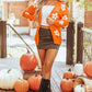 Flower Open Front Long Sleeve Cardigan