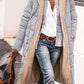 Plus Size Zip Up Sherpa Hooded Coat