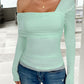 Ruched Asymmetrical Long Sleeve T-Shirt