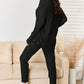 Basic Bae Full Size Notched Long Sleeve Top and Pants Set