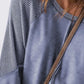 Exposed Seam Long Sleeve Sweatshirt