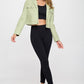 Coalition LA Snap Down Cropped Hooded Jacket