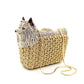 Puppy Rhinestone Hollow Out Clutch Bag