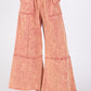 Mineral Washed Terry Wide Leg Pants