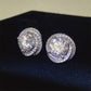 6 Carat Moissanite 925 Sterling Silver Earrings