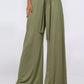 Tied Wide Leg Pants with Pockets