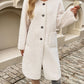 Button Up Long Sleeve Coat