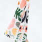 Miyake Pleated Floral Short Sleeve Maxi Dress